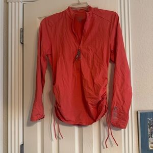 Carve Designs Women's Long Sleeve Swim Top in Coral